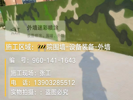 南阳 迷彩漆喷涂价格（按平方米计费）